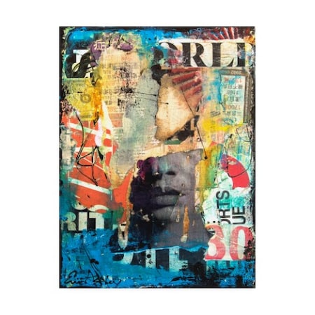 Erin Ashley 'Collage Head' Canvas Art,14x19